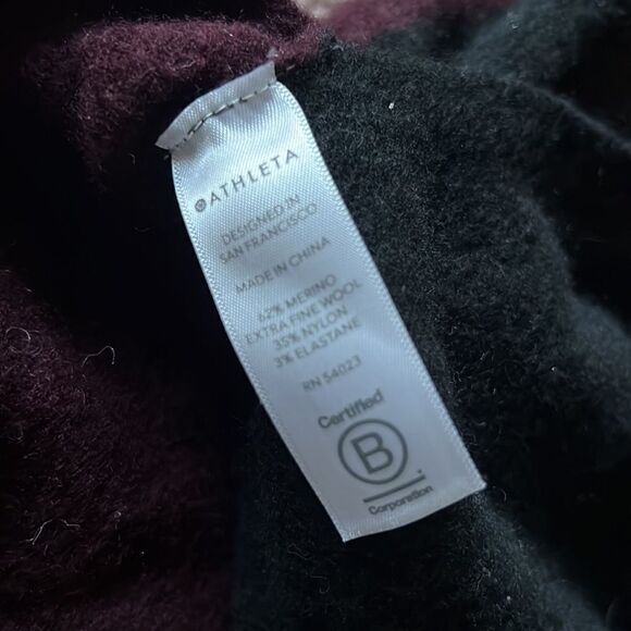 Athleta bicolor turtleneck sweater S - Picture 7 of 7